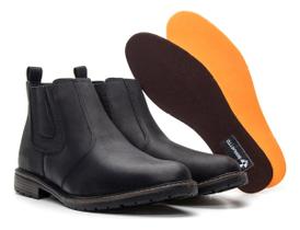 Botina Chelsea Conforto Estilo Couro Legítimo Country Urbana Botina Chelsea Conforto Estilo Couro Legítimo Country Urbana