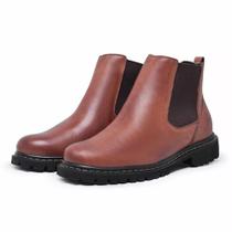 Botina Chelsea Couro DR09 Caramelo Botina Chelsea Couro DR09 Caramelo