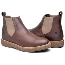 Botina Chelsea Masculina Cano Medio Couro Legitimo Envio Imediato Ultimas Unidades