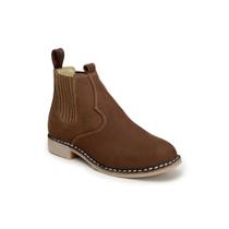 Botina Chelsea Masculina Couro Cano Baixo Conforto Casual