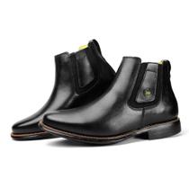 Botina chelsea masculina em couro legitimo Botina chelsea masculina em couro legitimo