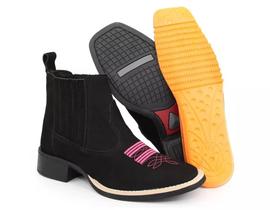 Botina Country Bare Back Feminina Preta