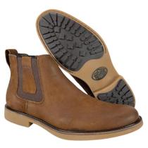 Botina Country Couro Masculina Original Anatomic Gel Vintage Conhaque - Ref. 9053 Botina Country Couro Masculina Original Anatomic Gel Vintage Conhaque - Ref. 9053