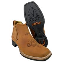 Botina Country Feminina Zebu Cor Conhaque - Ref. 71116 MS 10