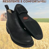 Botina Country Masculina Garotti Vira Francesa Látego Preta Trabalho Cowboy Botina Country Masculina Garotti Vira Francesa Látego Preta Trabalho Cowboy