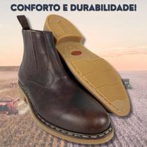 Botina Country Masculina Garotti Vira Francesa Pinhão Ref: 0621 0901 Botina Country Masculina Garotti Vira Francesa Pinhão Ref: 0621 0901