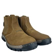 Botina Country Masculina Original Zebu Couro Nobuck Areia Bico Redondo Com Gravação Zebu Ref:56010 NB 08