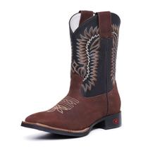 Botina Country Masculina Texana Couro Cano Longo Elefante Botina Country Masculina Texana Couro Cano Longo Elefante