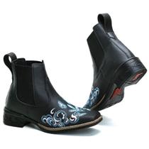 Botina Country Texana Feminina Cano Curto Botina Country Texana Feminina Cano Curto