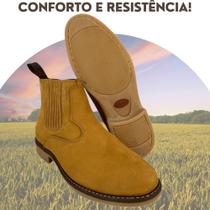 Botina Country Trabalho Garotti Masculina Nobuck Laredo Castor Ref: 603