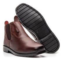 Botina Couro Com Fechamento Elastico Casual Rosa Helena Botina Couro Com Fechamento Elastico Casual Rosa Helena
