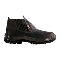 Botina Couro Crival C/Elastico Bi Plus Bico PVC