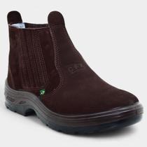 Botina Couro Flex 955 Masculina - Marrom