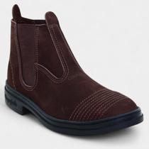 Botina Couro Flex Vaquejada 162 Masculina - Marrom