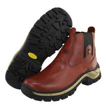 Botina Couro Legitimo Coturno Masculino Ket Bota Sola Antiderrapante Sapato