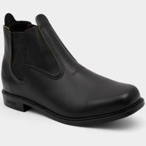 Botina Couro Moreira Mateira Combate Masculina - Preto