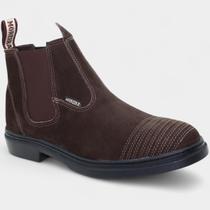 Botina Couro Moreira Vaquejada Masculina - Marrom Escuro