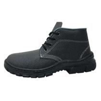 Botina Couro Preta Cadarço Nº 41 PU - Imbiseg Anti Fungo Antibacteriana