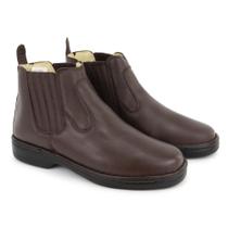 Botina de Couro Masculina Clássica, Confortável e Super Resistente Botina de Couro Masculina Clássica, Confortável e Super Resistente