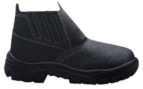 Botina de Couro Monodensidade s/ Bico de Aço Preto N45 - SCHNEIDER JULIO Botina de Couro Monodensidade s/ Bico de Aço Preto N45 - SCHNEIDER JULIO