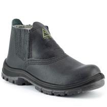 Botina De Segurança Biqueira de Composite Crival EPI CA39936 Couro CP074 - Preto