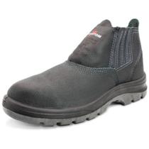 Botina De Segurança Biqueira de PVC Cartom Flex EPI CA15081 Couro026PVC-Preto Botina De Segurança Biqueira de PVC Cartom Flex EPI CA15081 Couro026PVC-Preto