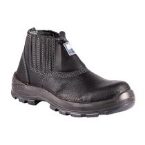 Botina de Segurança Couro Preta Bidensidade Bico Composite com Elástico CA 42165 Bracol