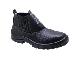 Botina de Segurança em Couro Com Bico de PVC