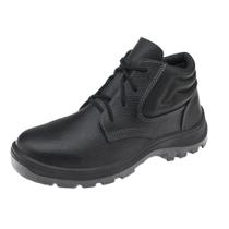 Botina de Segurança Marluvas, em Couro, com Cadarço, Preto - Nº 42