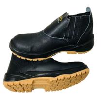 Botina De Segurança N 39 Elástico Couro Liso Biqueira Pvc Preta Solado Marrom Cp080pvc39infinity Cri Botina De Segurança N 39 Elástico Couro Liso Biqueira Pvc Preta Solado Marrom Cp080pvc39infinity Cri