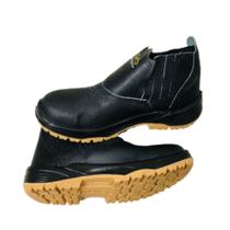 Botina De Segurança N 40 Elástico Couro Liso Biqueira Pvc Preta Solado Marrom Cp080pvc40infinity Cri Botina De Segurança N 40 Elástico Couro Liso Biqueira Pvc Preta Solado Marrom Cp080pvc40infinity Cri