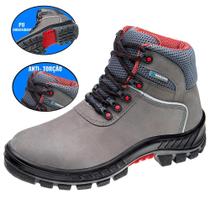 Botina de Segurança Ocupacional Couro Biqueira Plástica 75BPR29-MSC-BP 700348 Cinza MARLUVAS Botina de Segurança Ocupacional Couro Biqueira Plástica 75BPR29-MSC-BP 700348 Cinza MARLUVAS