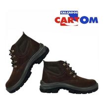 Botina De Segurança Para Trabalho Nobuck Marron Cartom 36
