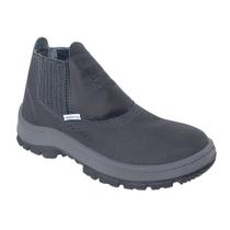 Botina De Segurança Preto Com Elástico E Com Bico Bi Densidade Nº39 Ppp 27