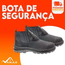 Botina de segurança Resistente elástico em couro biqueira Botina de segurança Resistente elástico em couro biqueira