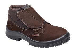 BOTINA DE tiras autocolantes NOBUCK ESTRADA P/ELETRIC MARROM CA 48083 KADESH