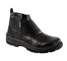 Botina de Vaqueta Conforto BV110 com Elástico e Solado Bidensidade CA