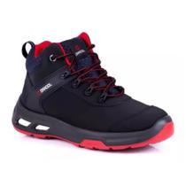 Botina Detroit Preta Microfibra Tridensidade - BRACOL