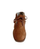 Botina em Couro Legítimo Nobuck Forrada toda com Lã Unissex