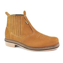 Botina F1000 Casual Couro Nobuck Masculina Nobuck Castor Botina F1000 Casual Couro Nobuck Masculina Nobuck Castor