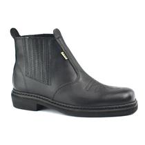 Botina F1000 Couro Masculina Látego Preto