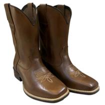 Botina f1000 texana ref:230-3 couro Botina f1000 texana ref:230-3 couro