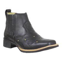 Botina Feminina Bico Quadrado Preta Zebu 39418 Botina Feminina Bico Quadrado Preta Zebu 39418