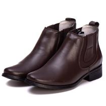 Botina Feminina Casual 6103 Cores Disponíveis Café e Preto Casual Couro Legítimo Moda Resistente Botina Feminina Casual 6103 Cores Disponíveis Café e Preto Casual Couro Legítimo Moda Resistente