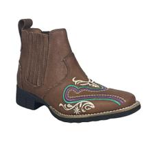 Botina Feminina Country Bordada Mexicana Boots Lançamento