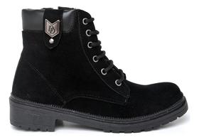 Botina Feminina material sintético Camurça Premium Macio