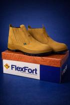 Botina Flex Nobuck Masculina Confortavável Solado Antiderrapante-FlexFort .