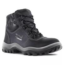 Botina Gran Luxo Preta Com Biqueira Composite N42 Safetline Botina Gran Luxo Preta Com Biqueira Composite N42 Safetline