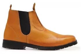 Botina Guerreiro Masculina Couro Solado De Pneu Resistente Super Confortável Unissex 0241 (65476)