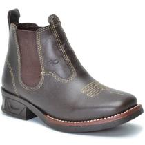 Botina Infantil Com Luz de Led Bota Country Kids Texana Couro